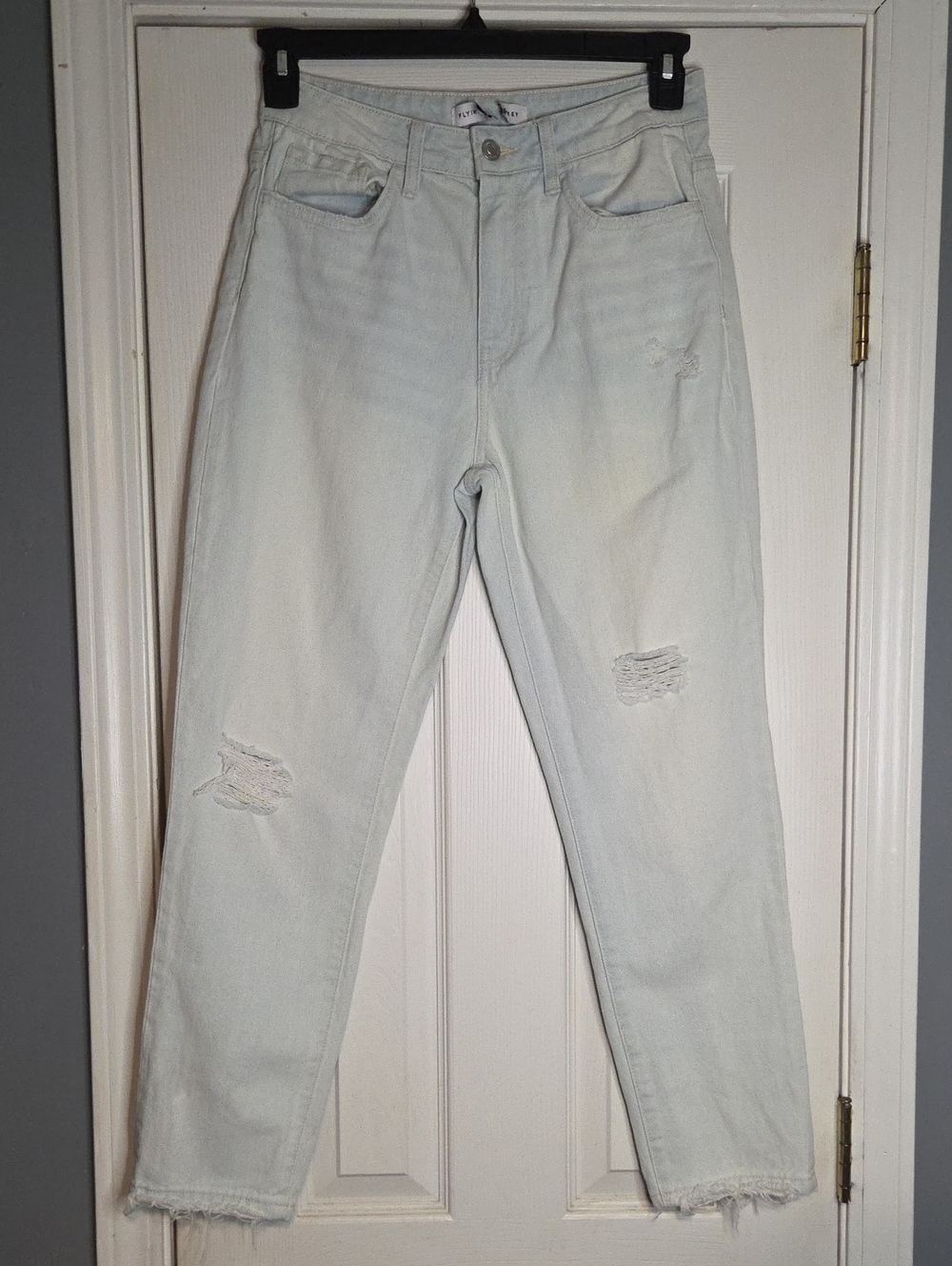 Flying Monkey Light Wash Distressed Boyfriend Jeans
